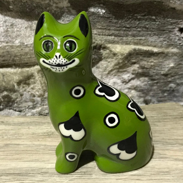 Green Gallé Tiny Cat