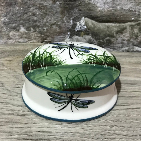 Dragonfly Small Oval Trinket Box