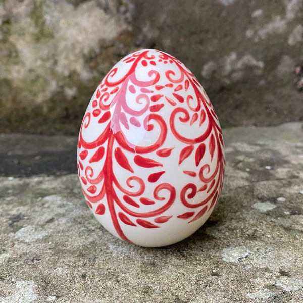 Festive Red Medium Egg