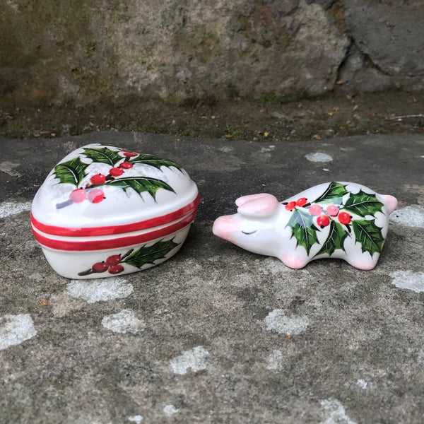 Holly Small Heart Trinket Box