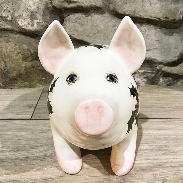 Robin and Holly Medium Pig