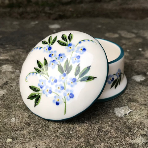 Forget Me Not Scone Small Trinket Box