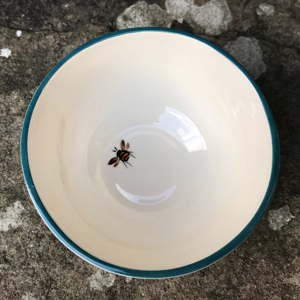 Cabbage Rose and Forget Me Not Tiny Bowl