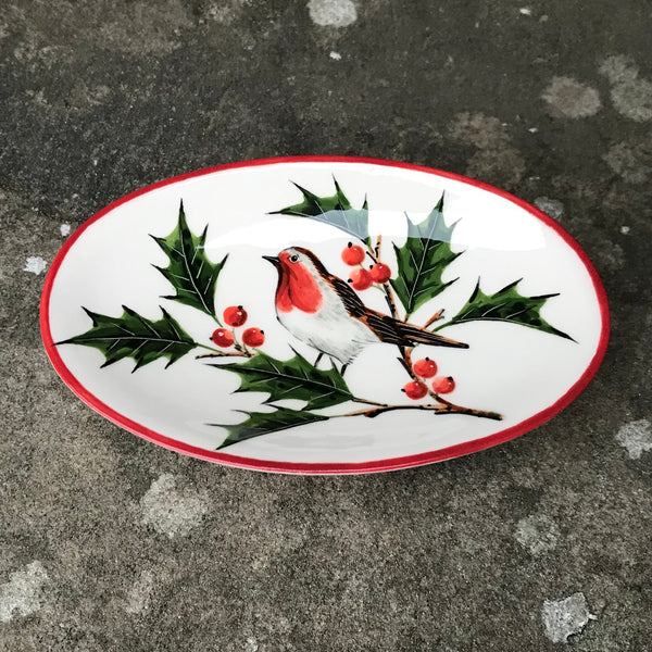 Robin and Holly Bonbon Dish